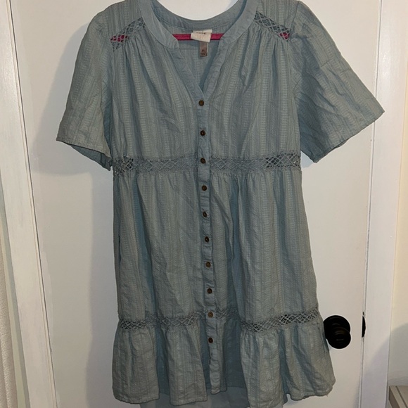 Knox Rose Dusty Blue Dress XL - Picture 1 of 5